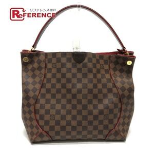 Louis Vuitton Damier Kaisa Hobo Shoulder Bag Canvas Brown